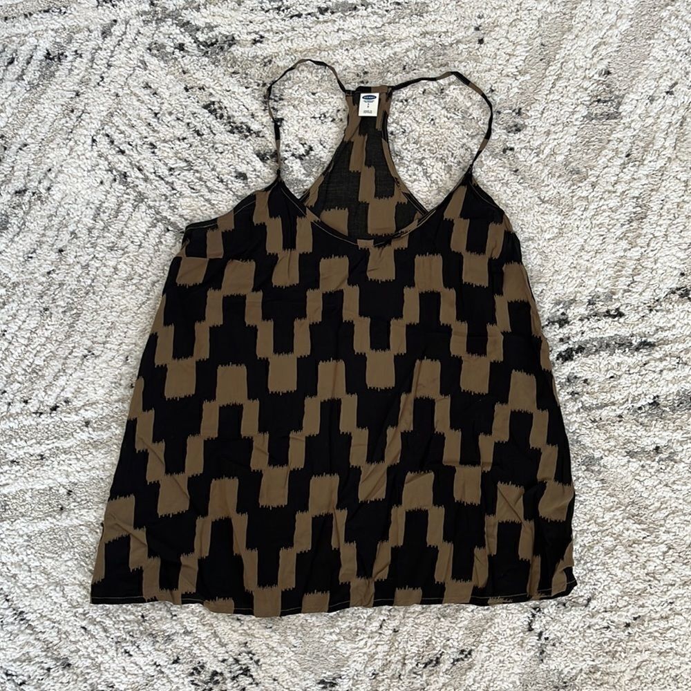 Black & Brown Racerback Tank